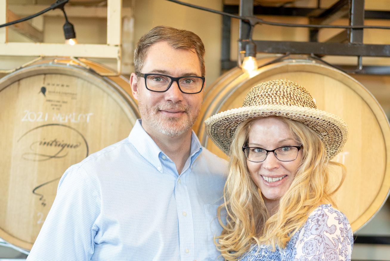 Couple at a winery